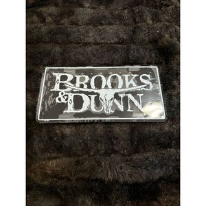 New Brooks & Dunn Metal license plate country music Western Band